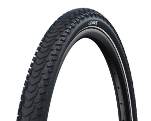 SCHWALBE Pl᚝ MARATHON MONDIAL (42-622) 28x1.60 Performance 67EPI RaceGuard 670g ierny r