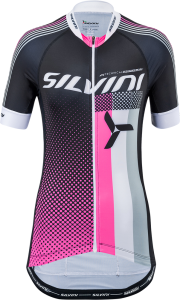 Silvini cyklo dres Team WD837 black/pink S